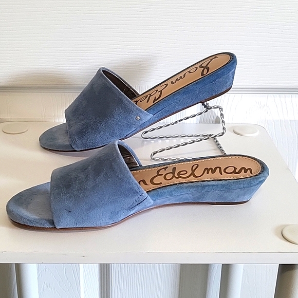 Sam Edelman suede wedge sandal - Picture 4 of 6